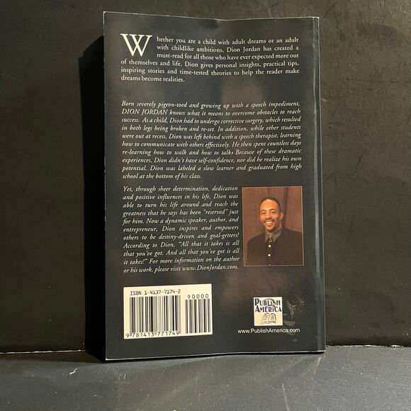 All That It Takes Is All That You’ve Got by Dion Jordan | Motivational Book 2005 - Picture 2 of 8